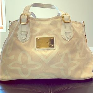 LOUIS VUITTON Tahitienne Cabas PM Cream White